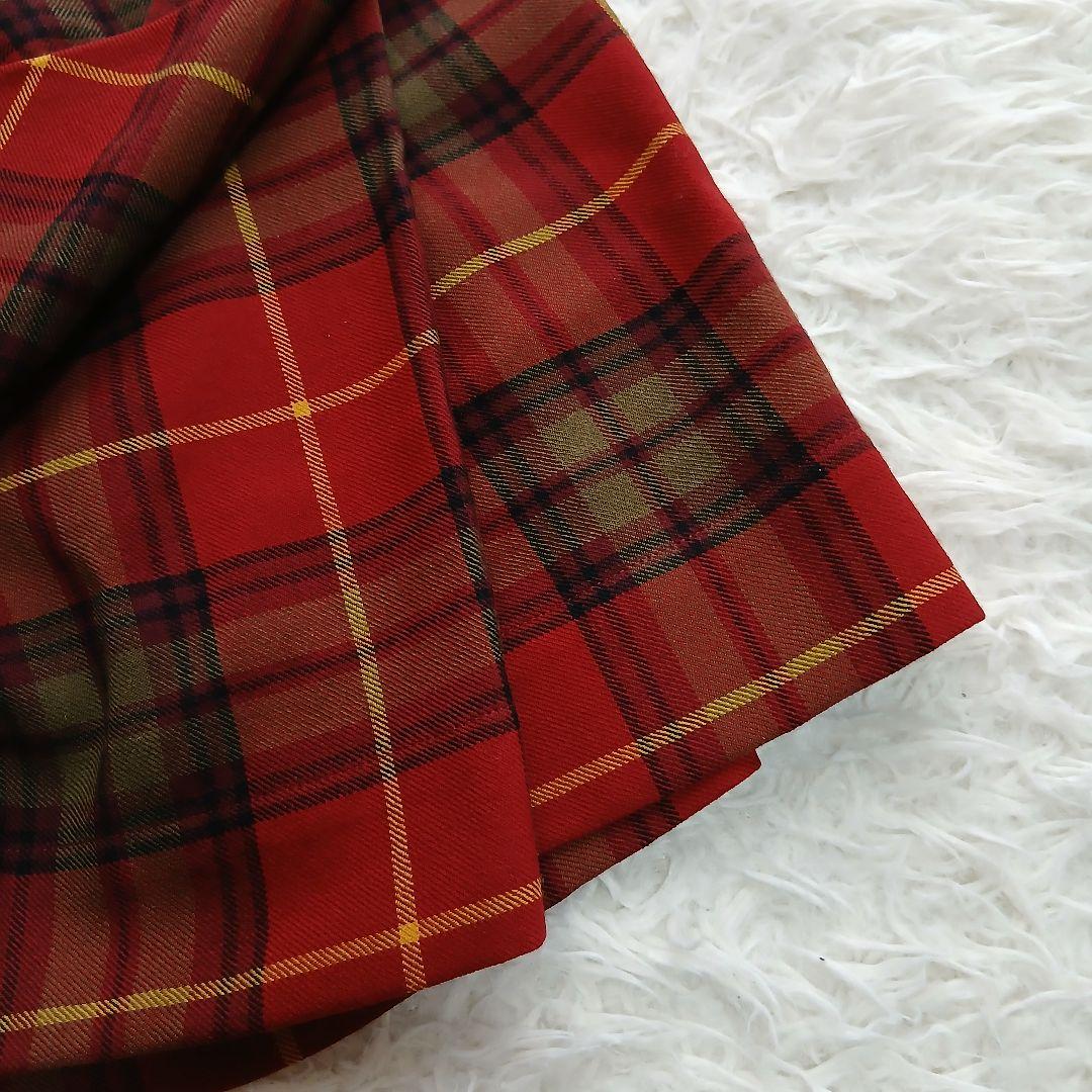 【Vivienne Westwood】変形 チェックミニスカート オーブボタン