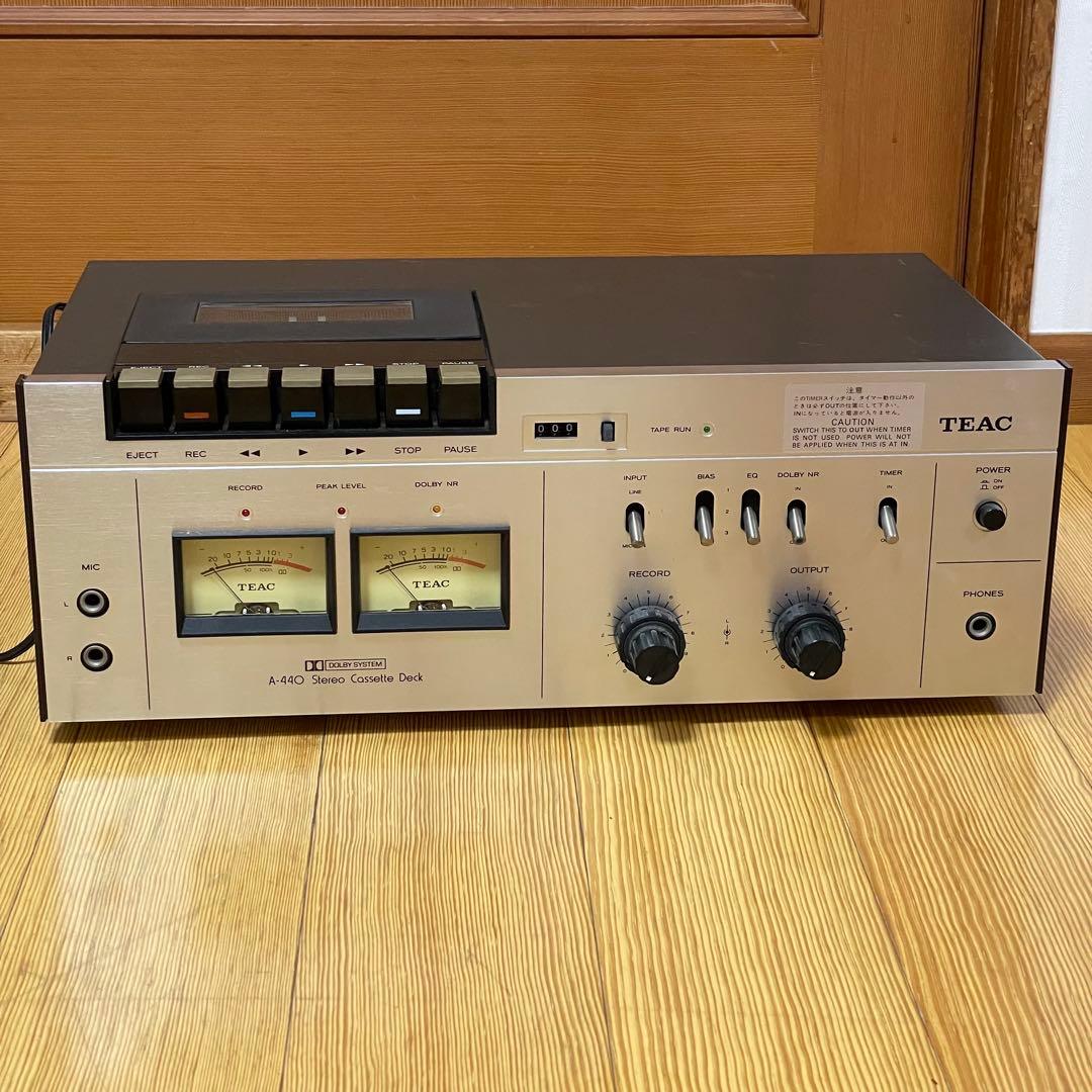 【美品‼︎】TEAC A-440 カセットデッキ