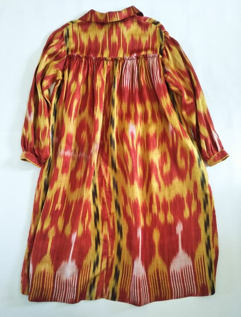 ウイグル族 伝統衣装 民族衣装 ハンドメイド 手織り物　アンティーク　ビンテージ