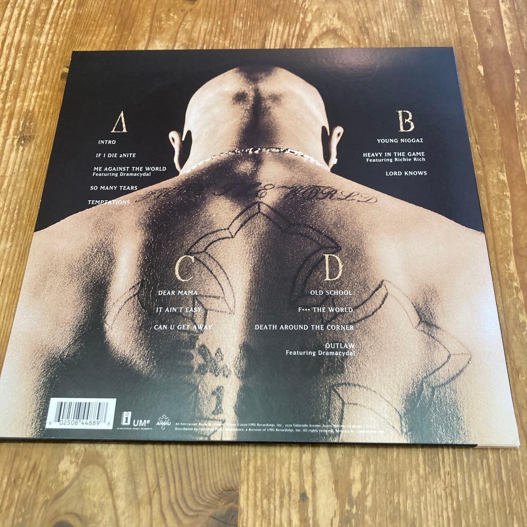 2PAC ME AGAINST THE WORLD LPレコード USオリジナル