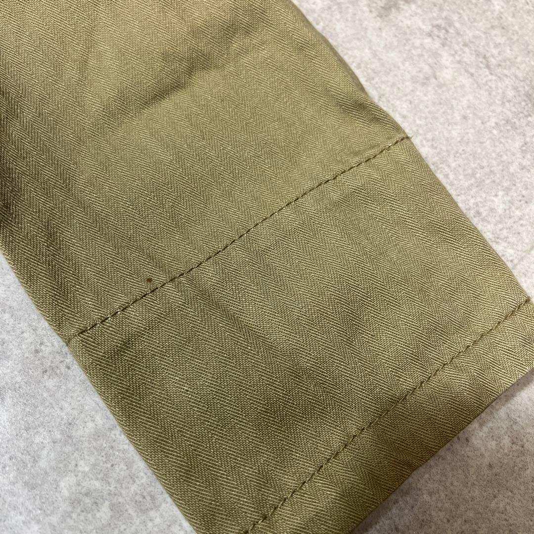 希少 HOUSTON ヒューストン USN デッキジャケット 綿36 カーキ