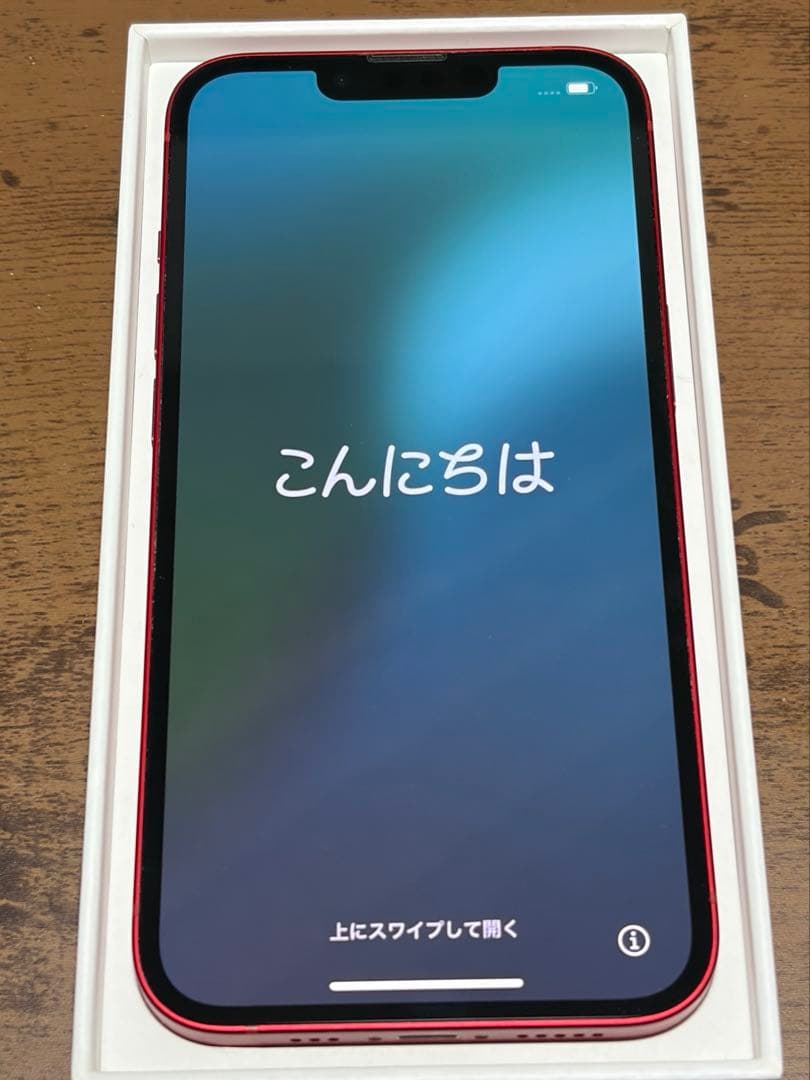 【SIMフリー】iPhone 13 RED 128GB 最大容量75%