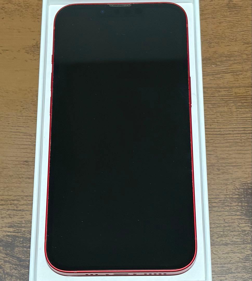 【SIMフリー】iPhone 13 RED 128GB 最大容量75%