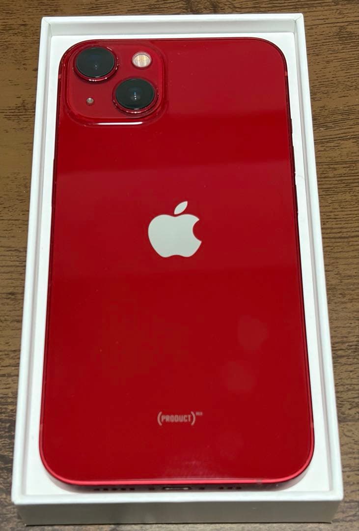 【SIMフリー】iPhone 13 RED 128GB 最大容量75%