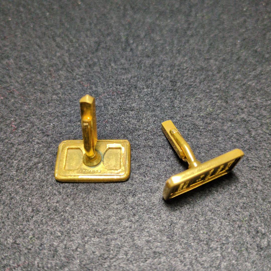 r*i様 ゴールド インゴットデザイン カフリンクスセット