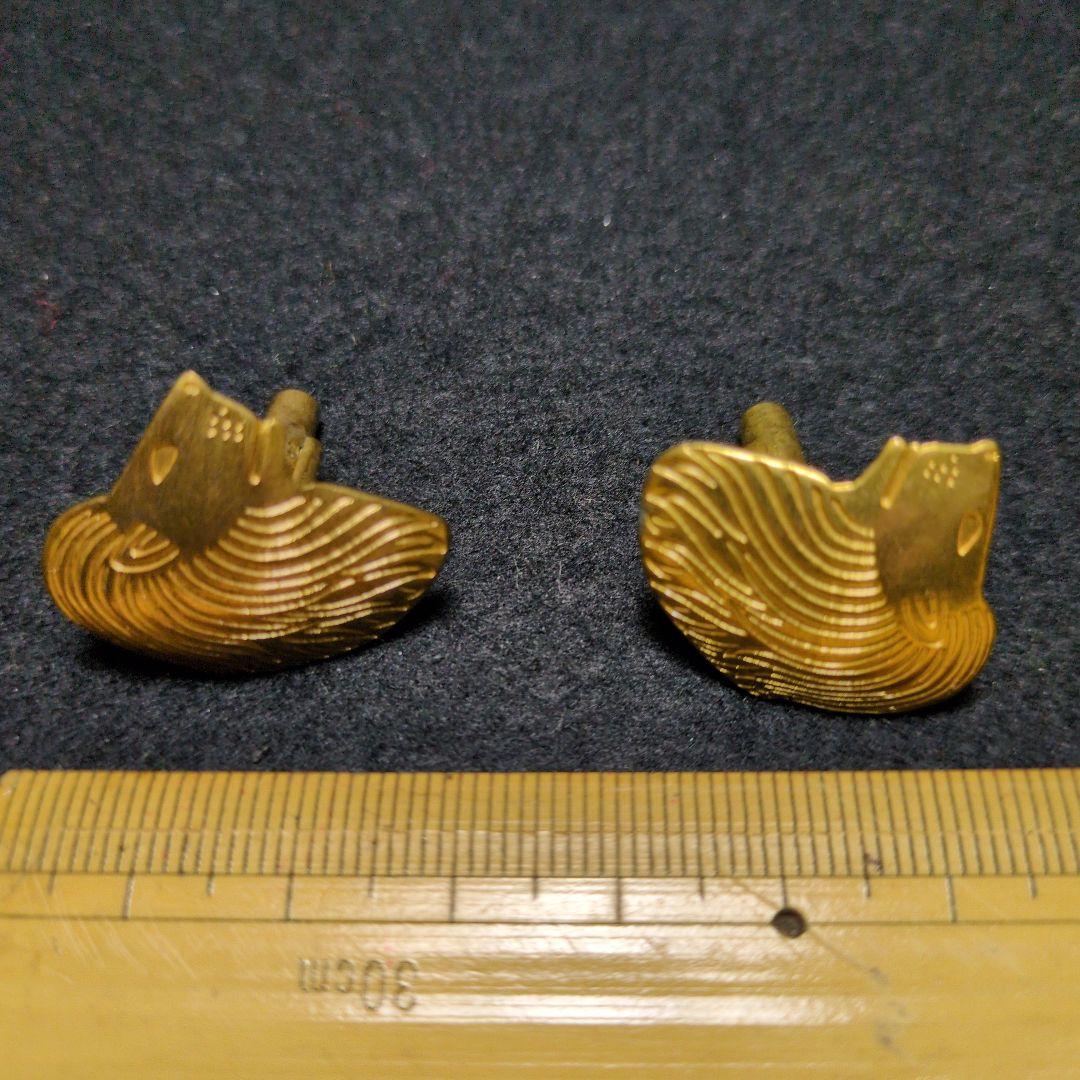 r*i様 ゴールド インゴットデザイン カフリンクスセット