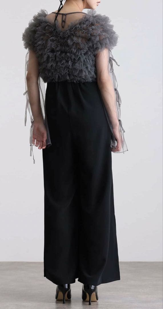 【タグ付き未使用】オケージョン　3点セットフリルボレロパンツドレス