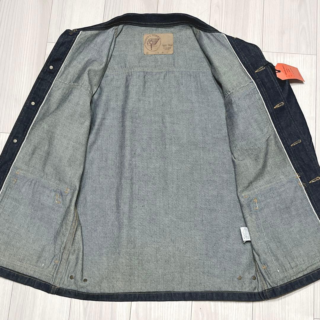 未使用タグ付 Sunny C Sider デニムカバーオール 赤耳 濃紺