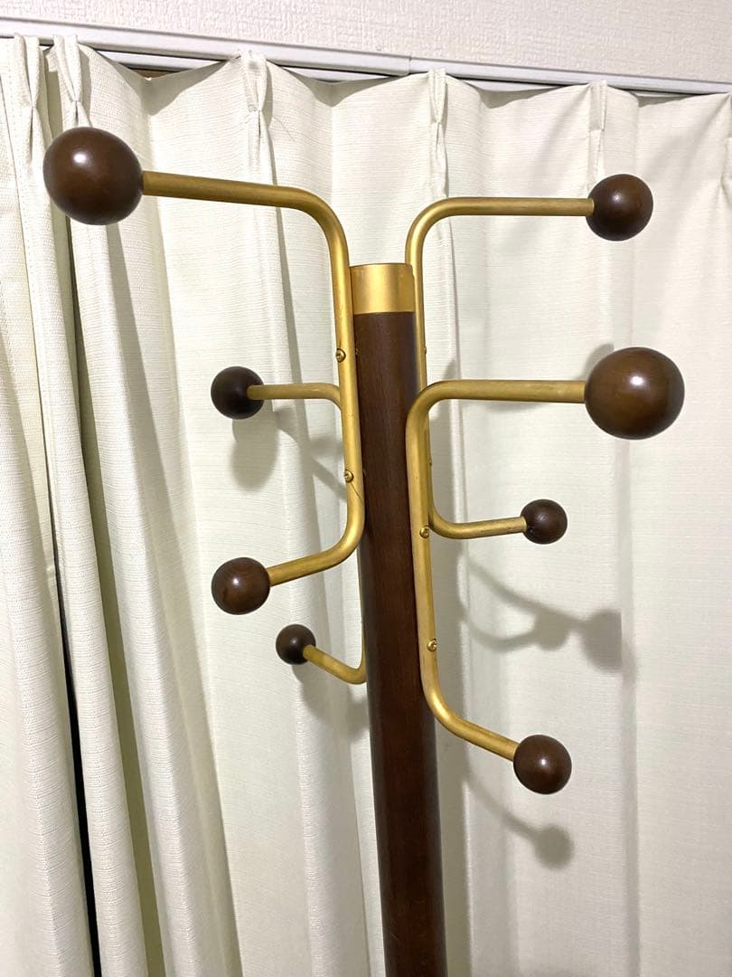 カリモク コートハンガー ポールハンガー 木製 帽子ラック ツリー