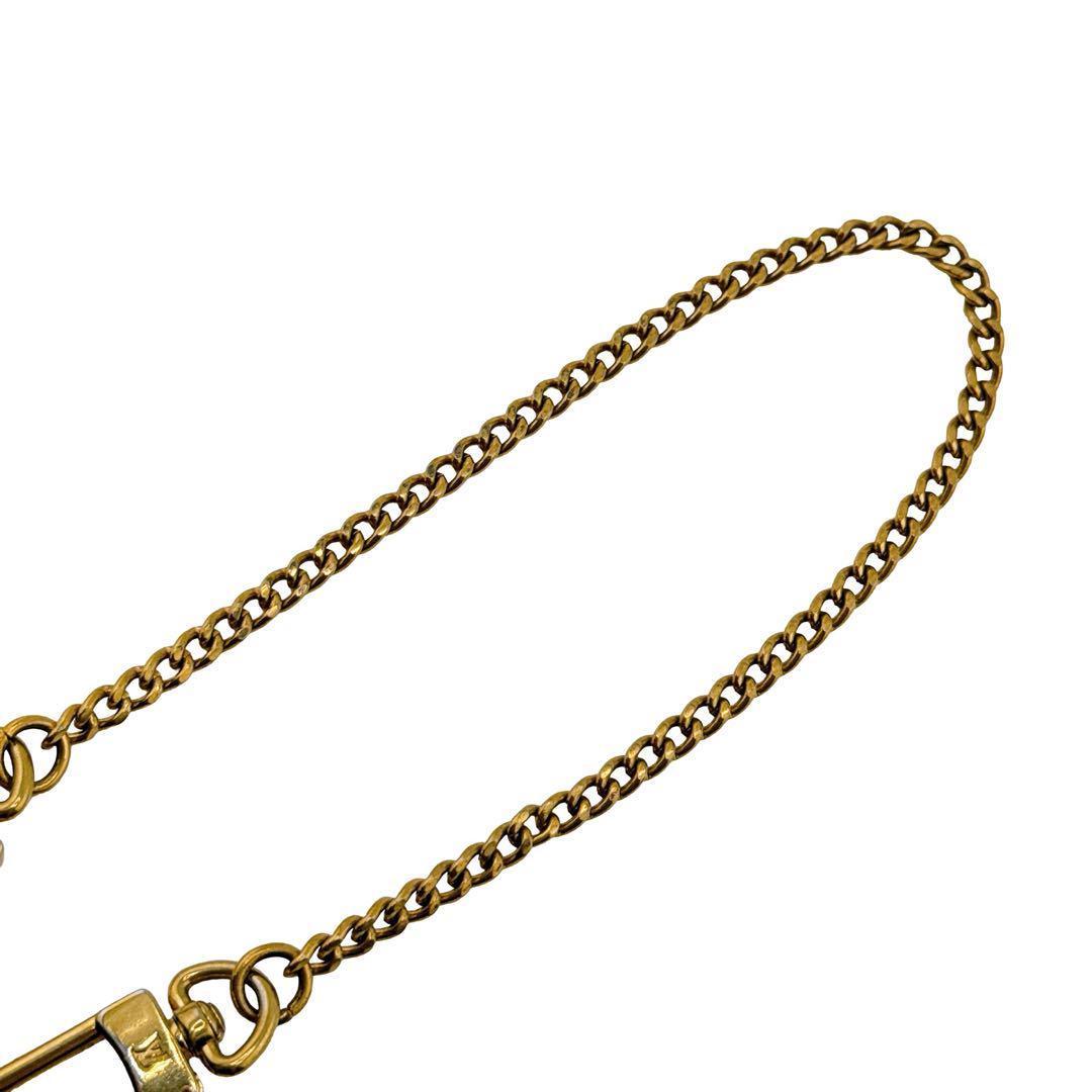 ルイヴィトン ロゴ チェーン ウォレットチェーン メンズ レディース ゴールド