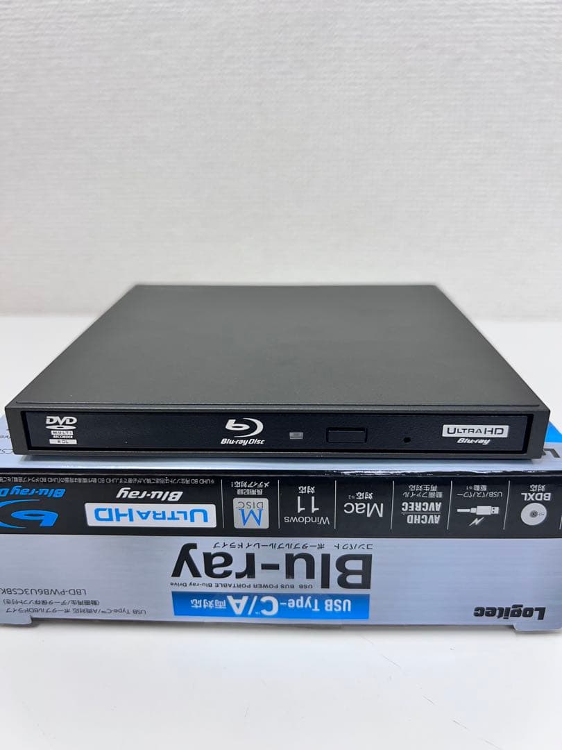 12P1#50Logitec Blu-rayドライブLBD-PWB6U3CSBK