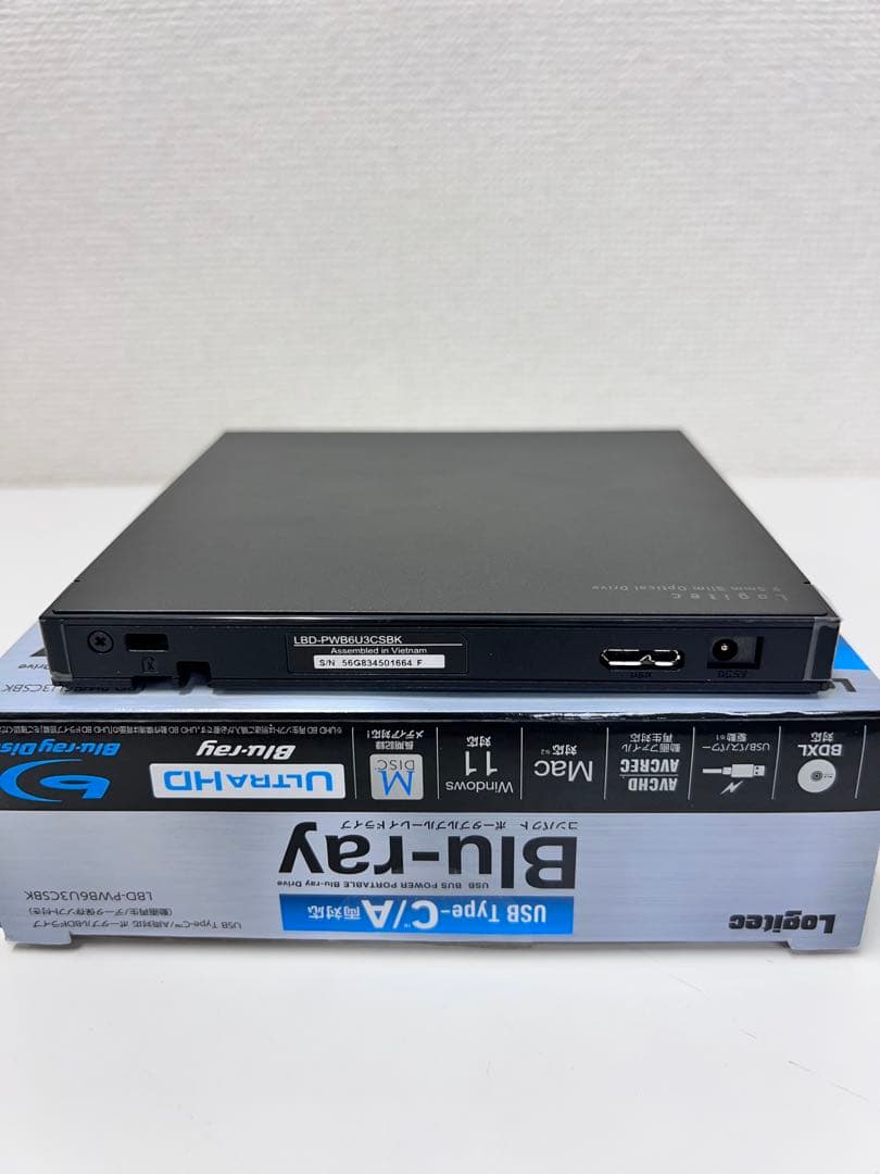 12P1#50Logitec Blu-rayドライブLBD-PWB6U3CSBK