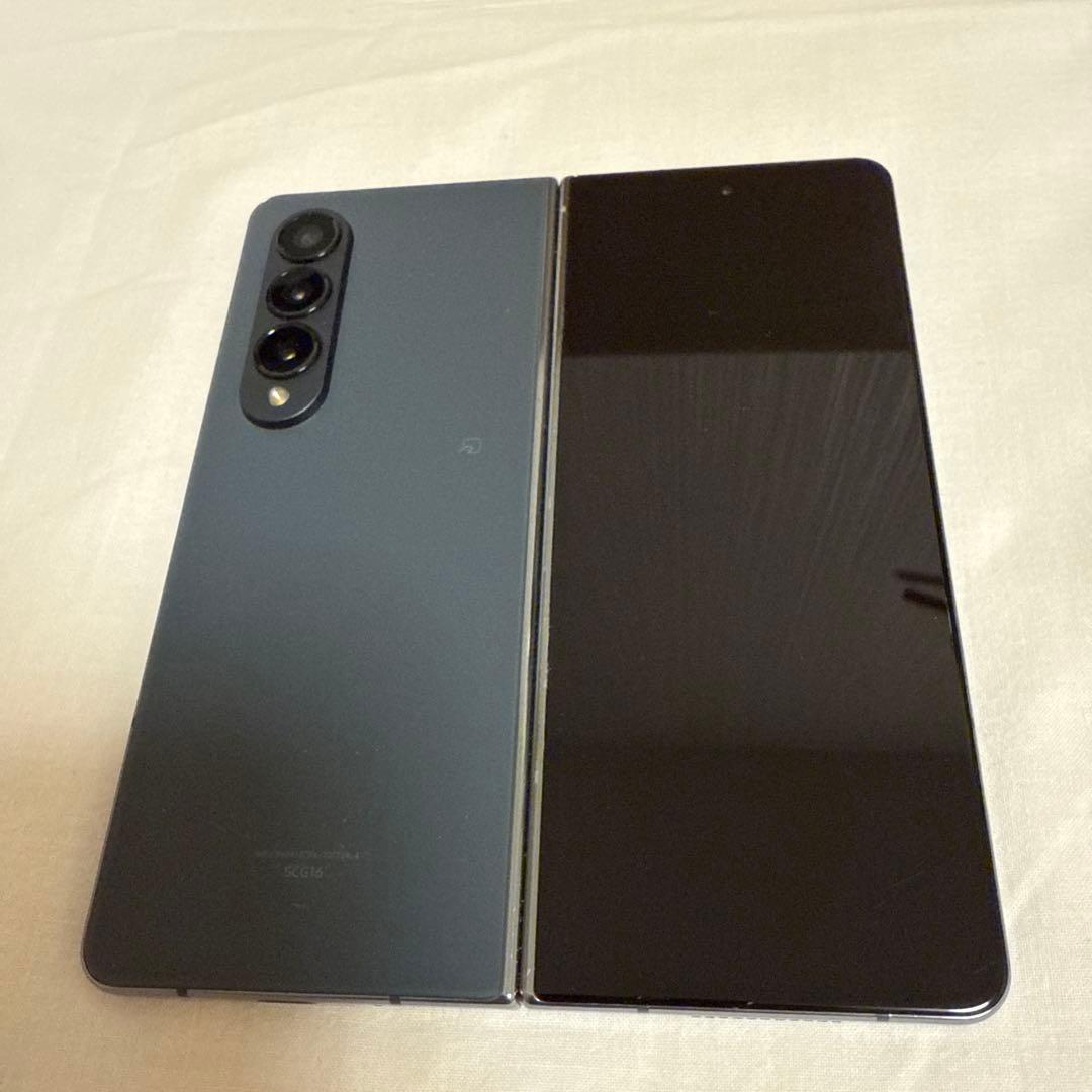 au Galaxy Z Fold4 SCG16 グレイグリーン SIMフリー