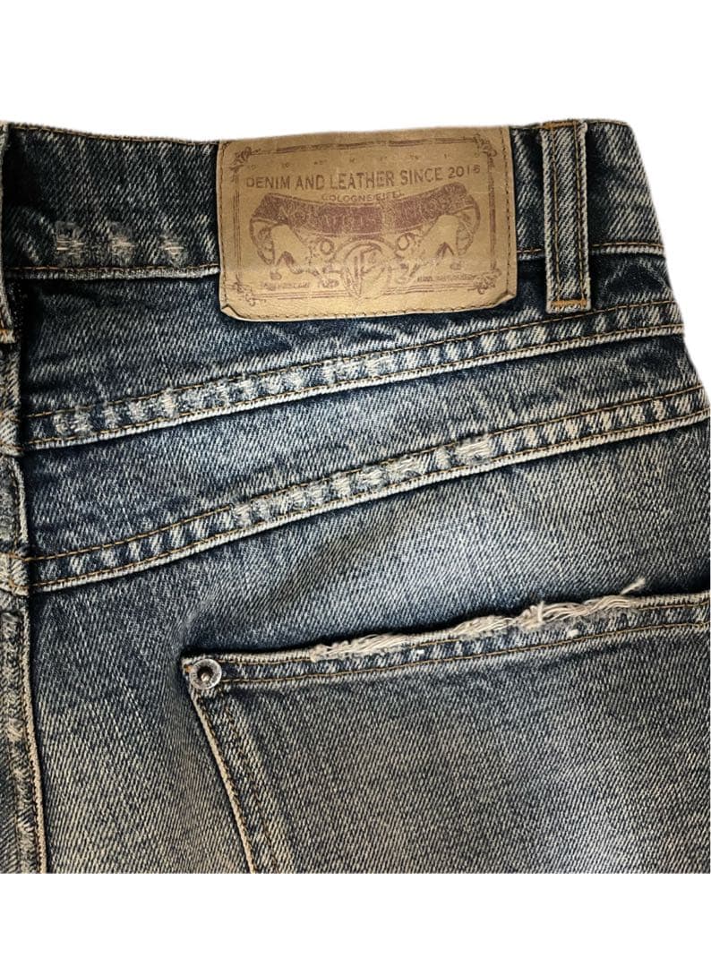 パンツ No faith studios basic used denim