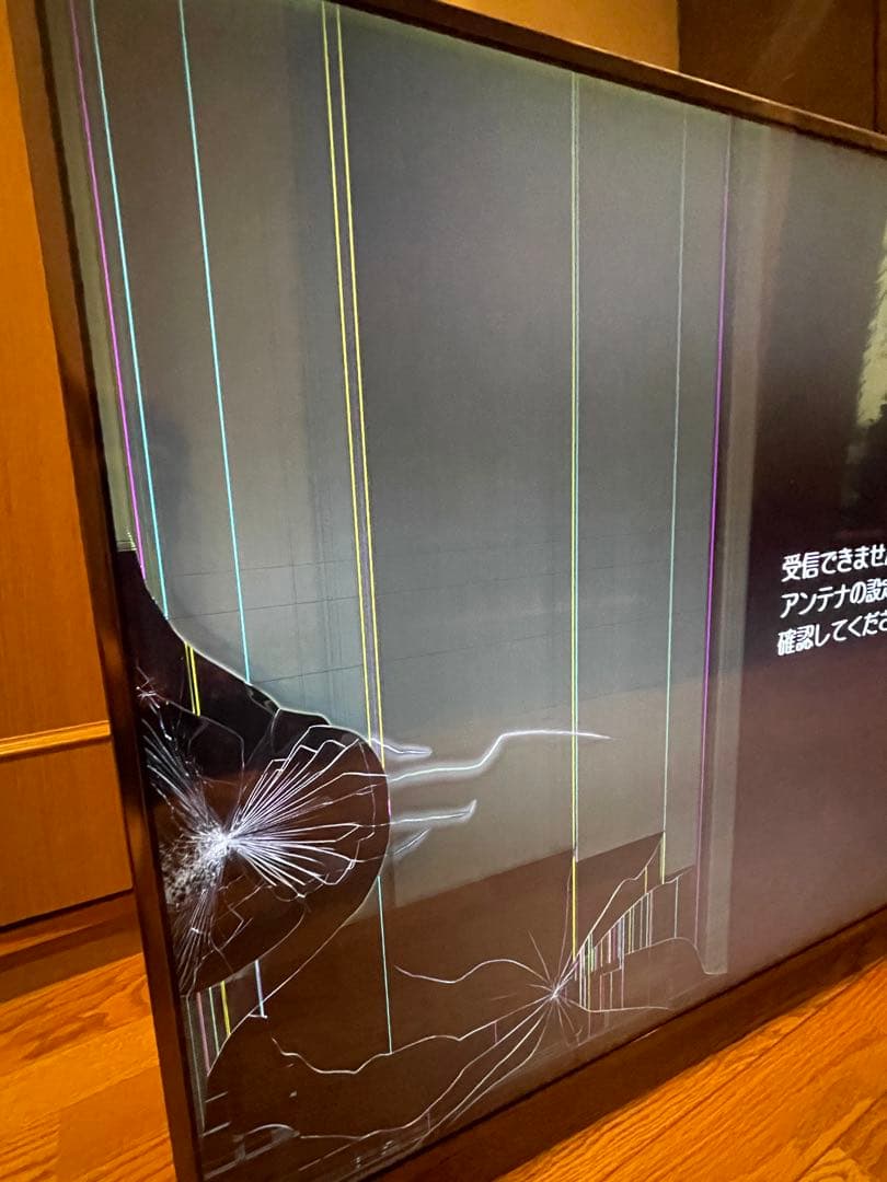 ジャンク品 55型 Panasonic 液晶テレビ 本体とリモコン