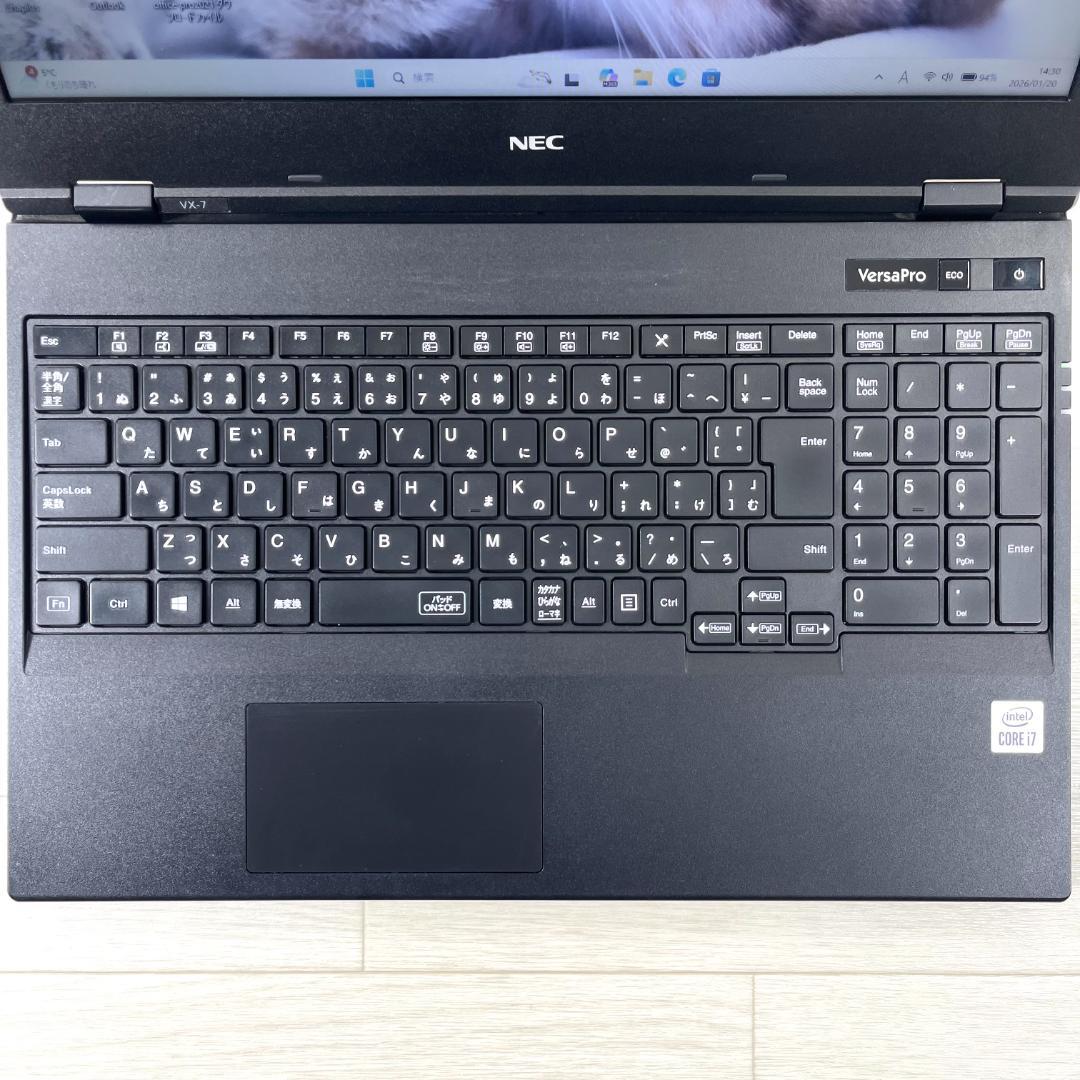 NEC 10世代 i7 高速SSD512＋HDD1T メモリ16 ノートパソコン