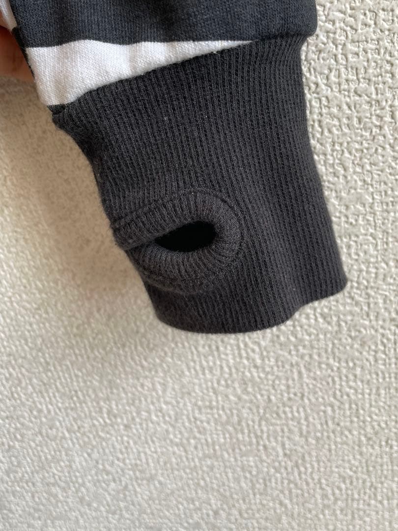 Abbey Dawn ストライプ イヤホン内臓　パーカー　M