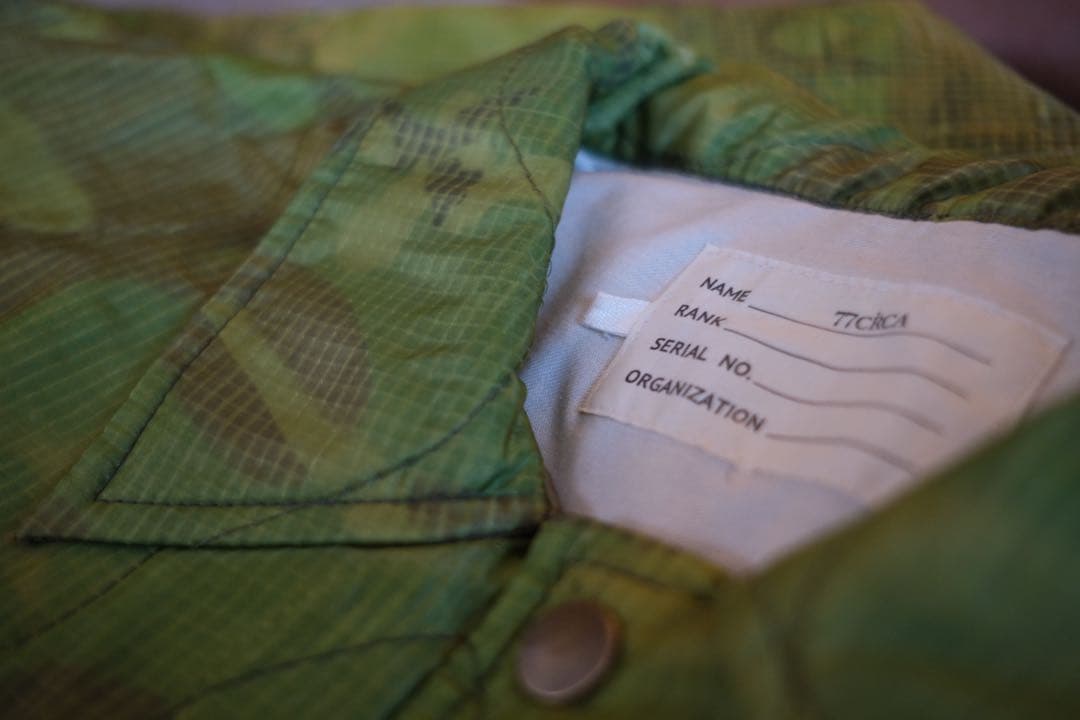 ジャケット・アウター 77circa remake camo poncho coach jacket