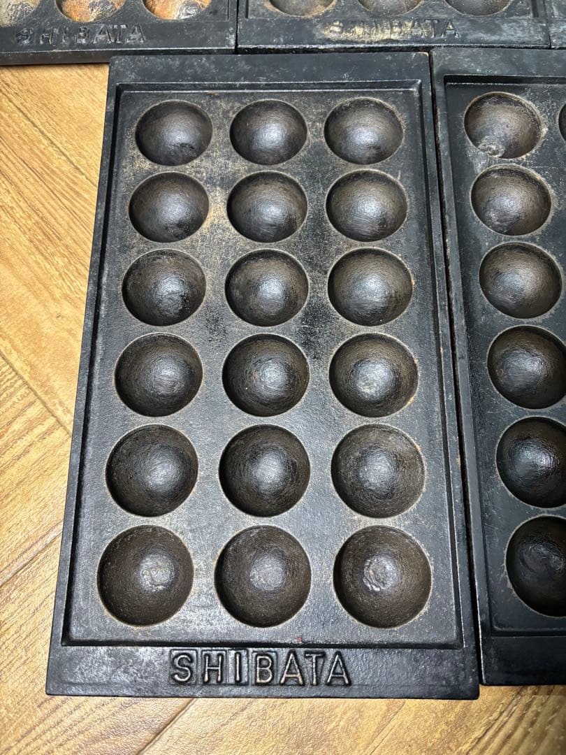 ◆たこ焼き◆鉄板7枚◆18個◆18穴◆業務用◆SHIBATA◆屋台◆鉄板のみ