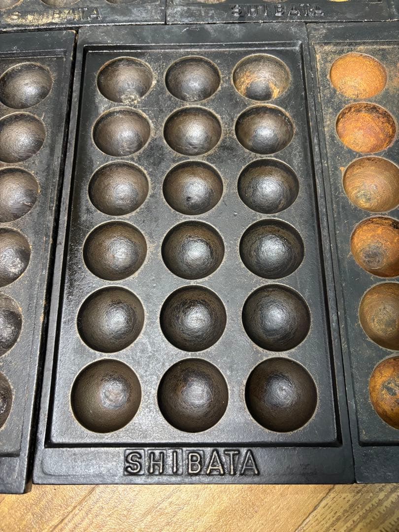◆たこ焼き◆鉄板7枚◆18個◆18穴◆業務用◆SHIBATA◆屋台◆鉄板のみ