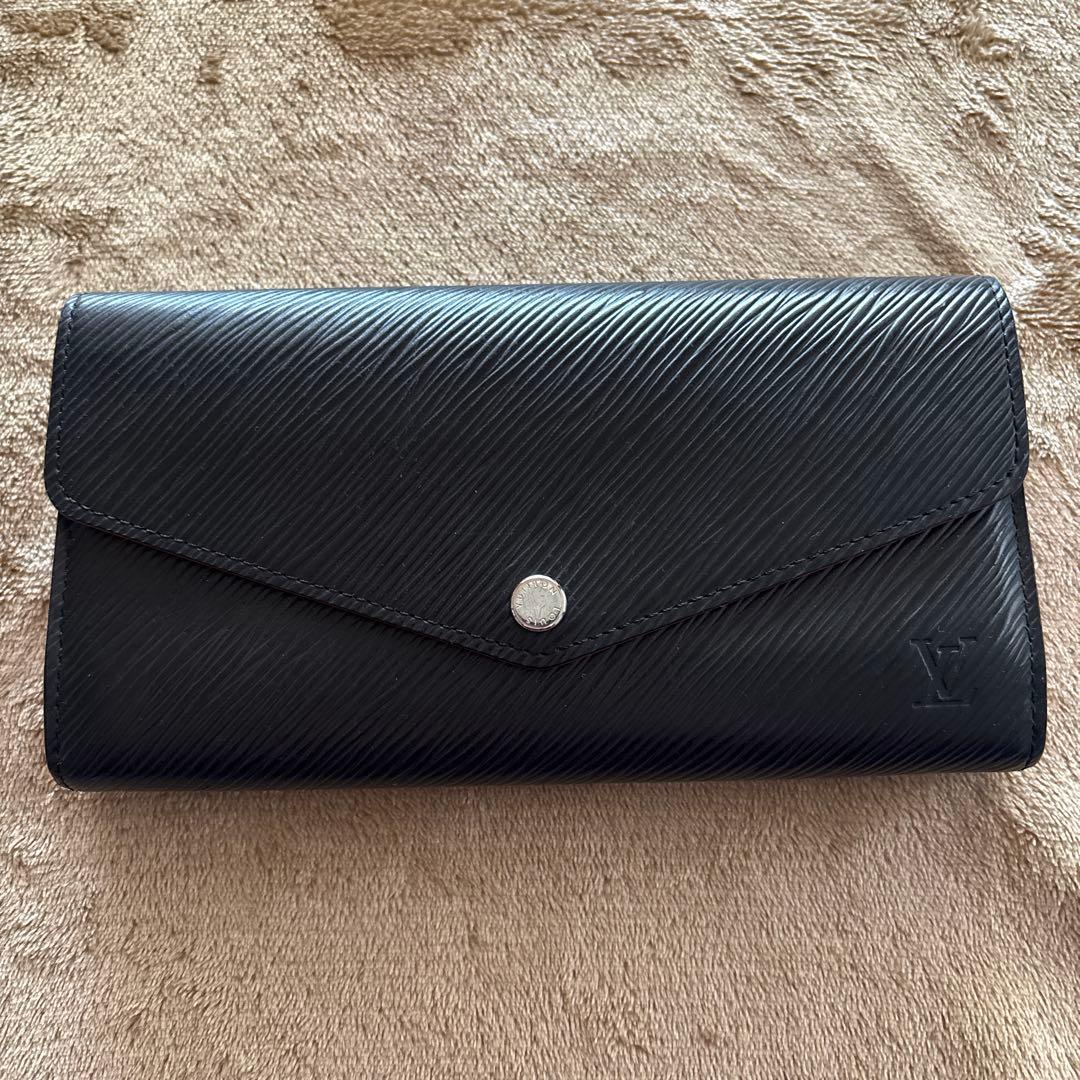 し*ば様 LOUIS VUITTON ポルトフォイユサラ　エピ　ブラック 長財布