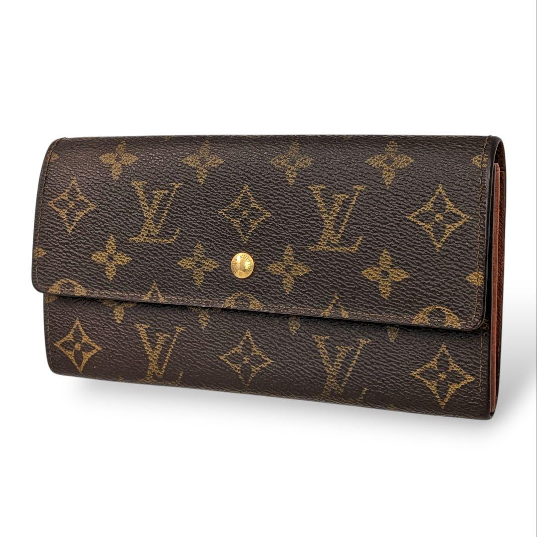 【良品】ルイヴィトン モノグラム ポシェット ポルトモネ クレディ 長財布
