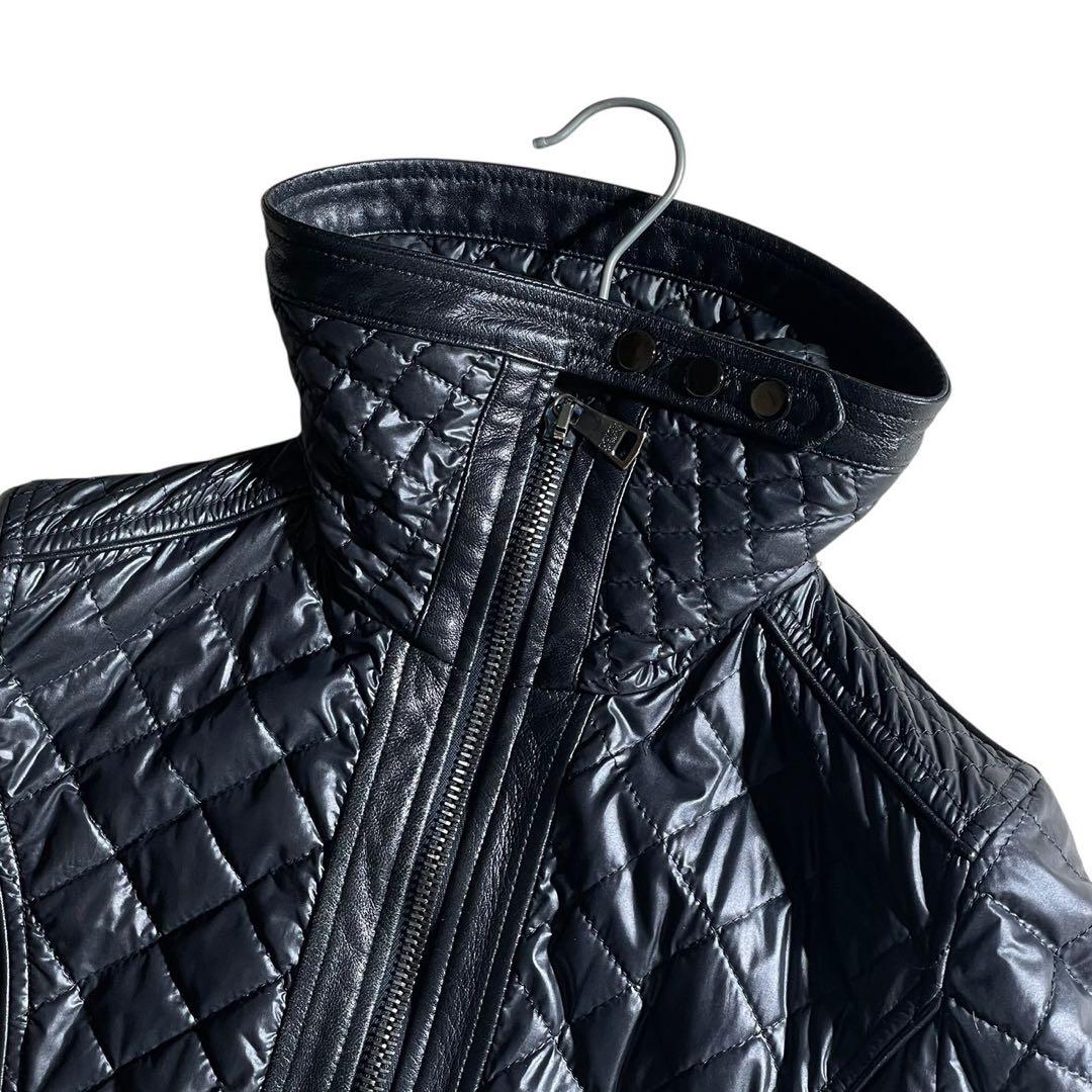 ①ドルチェ&ガッバーナ シングルライダース キルティング ブラック レディース