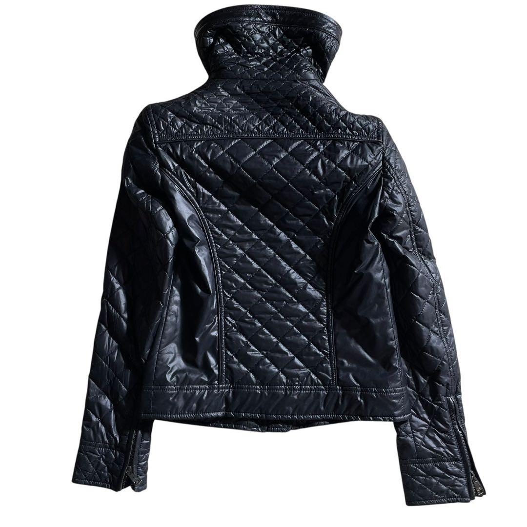 ①ドルチェ&ガッバーナ シングルライダース キルティング ブラック レディース