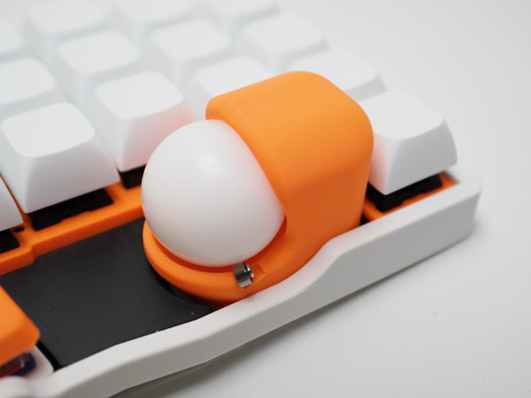 【KT氏専用】左右分割式トラックボール付きワイヤレスキーボード【roBa】