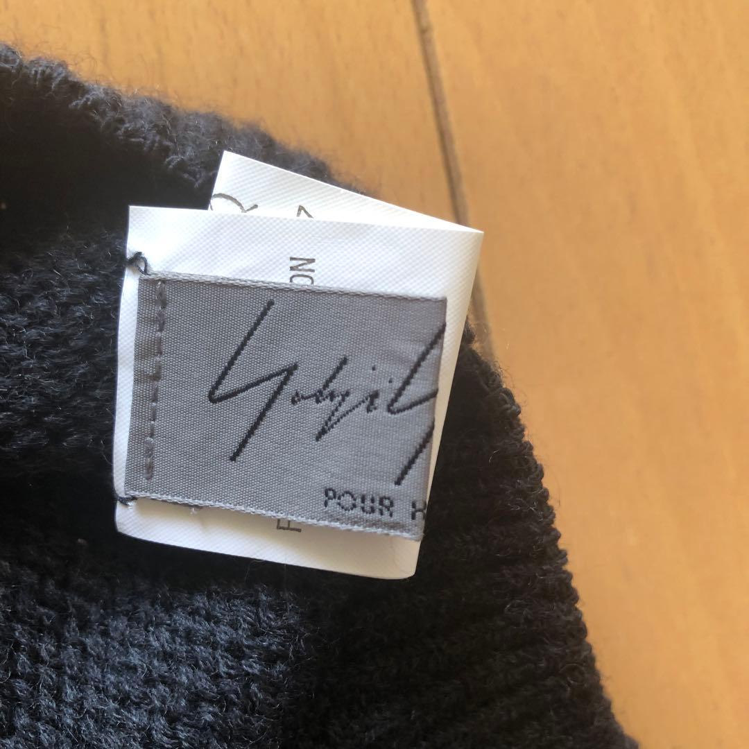 Yohji Yamamoto 黒 ベレー帽 100%ウール