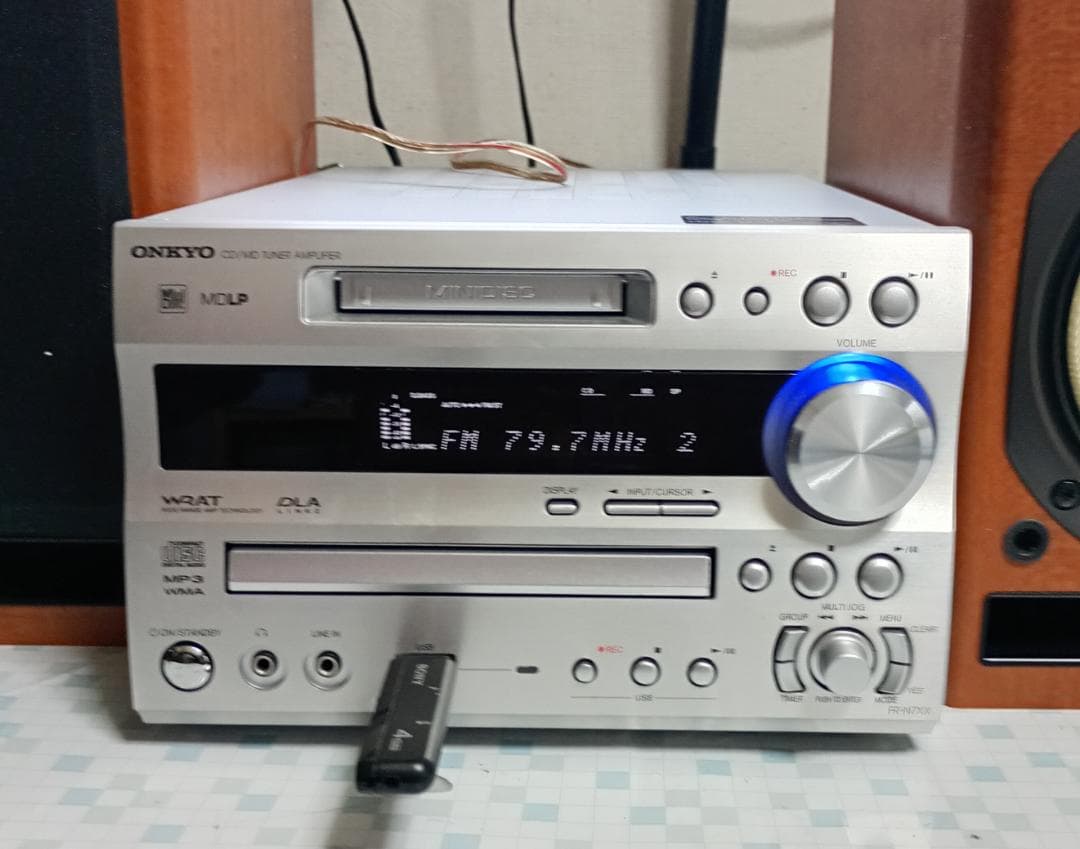 ONKYO オンキョー FR-N7XX CD/MD/USB コンポ 動作良好