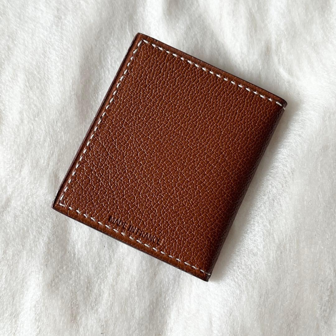 HERMES エルメス　ミニ フォトフレーム　クシュベル　ブラウン