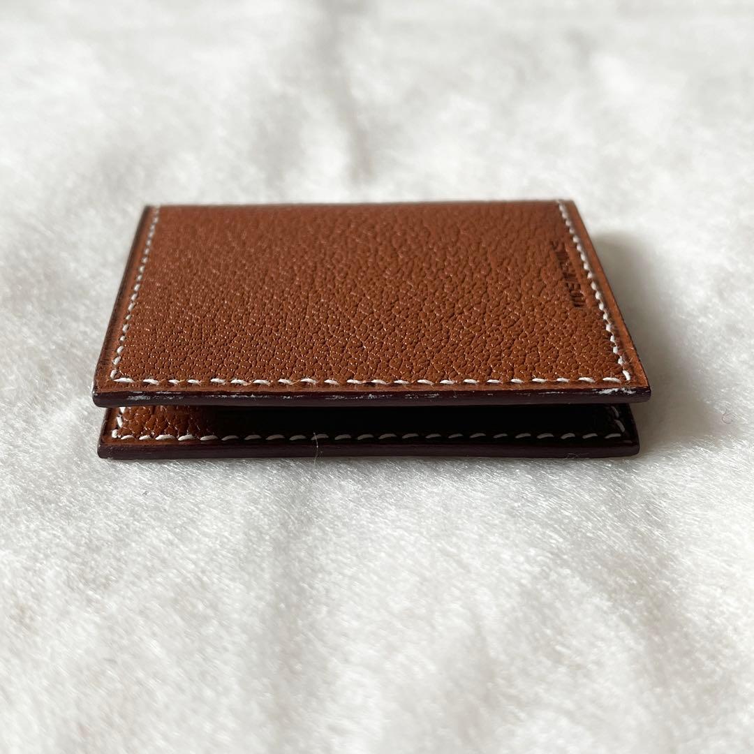 HERMES エルメス　ミニ フォトフレーム　クシュベル　ブラウン