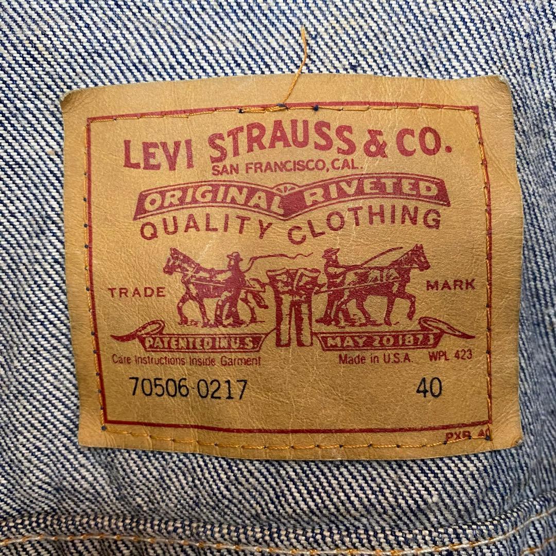 フォロー割済み　90's リーバイス 70506 濃紺　美品　USA製　40