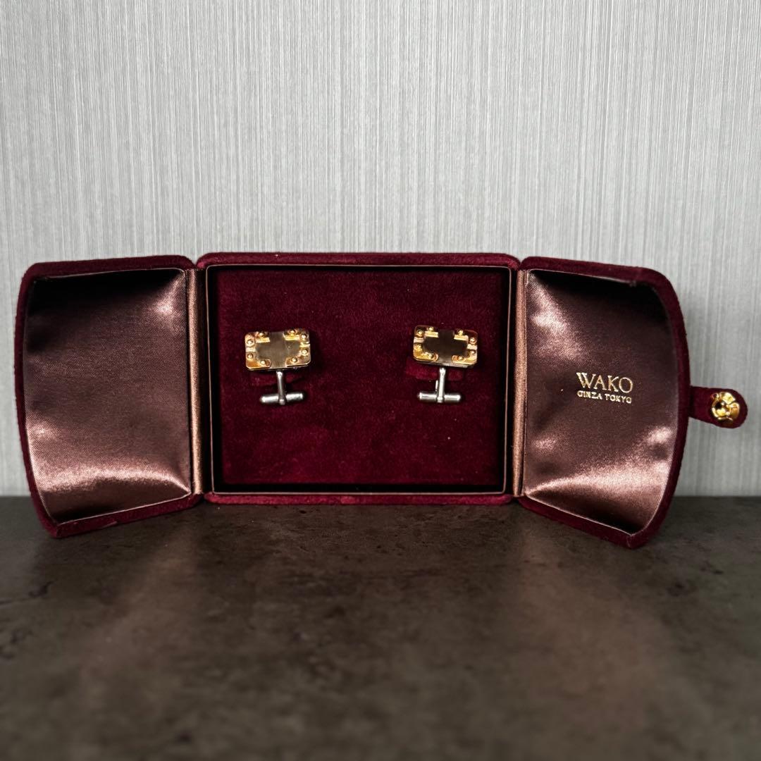 【美品】WAKO GINZA TOKYO 和光 メンズ カフリングス