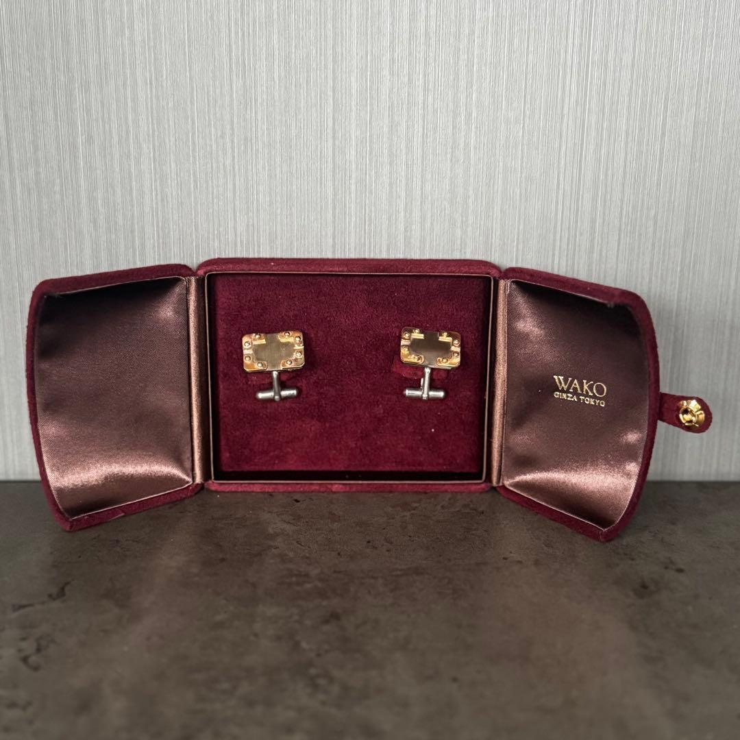【美品】WAKO GINZA TOKYO 和光 メンズ カフリングス