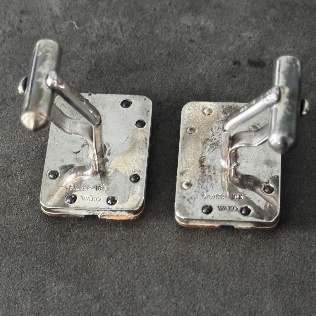 【美品】WAKO GINZA TOKYO 和光 メンズ カフリングス