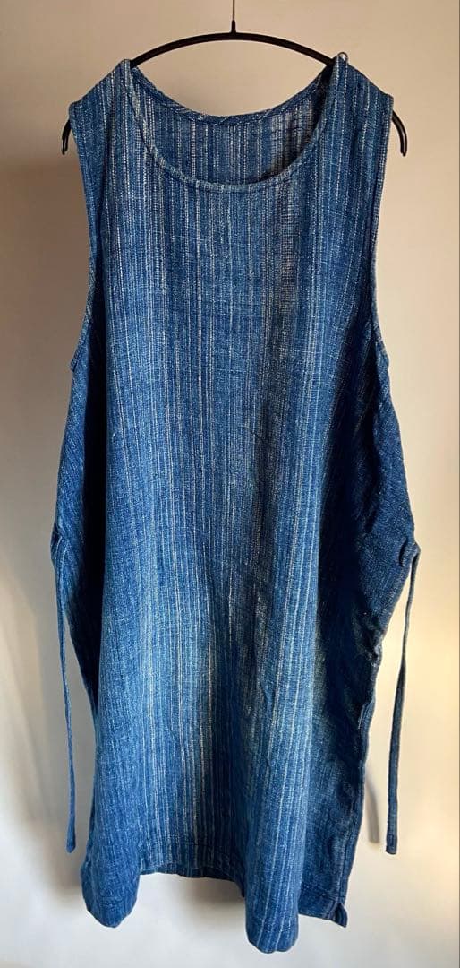 うさと　ノースリージャンパースカート　藍染