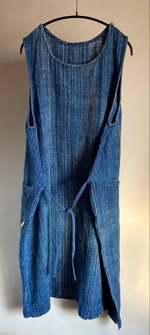 うさと　ノースリージャンパースカート　藍染