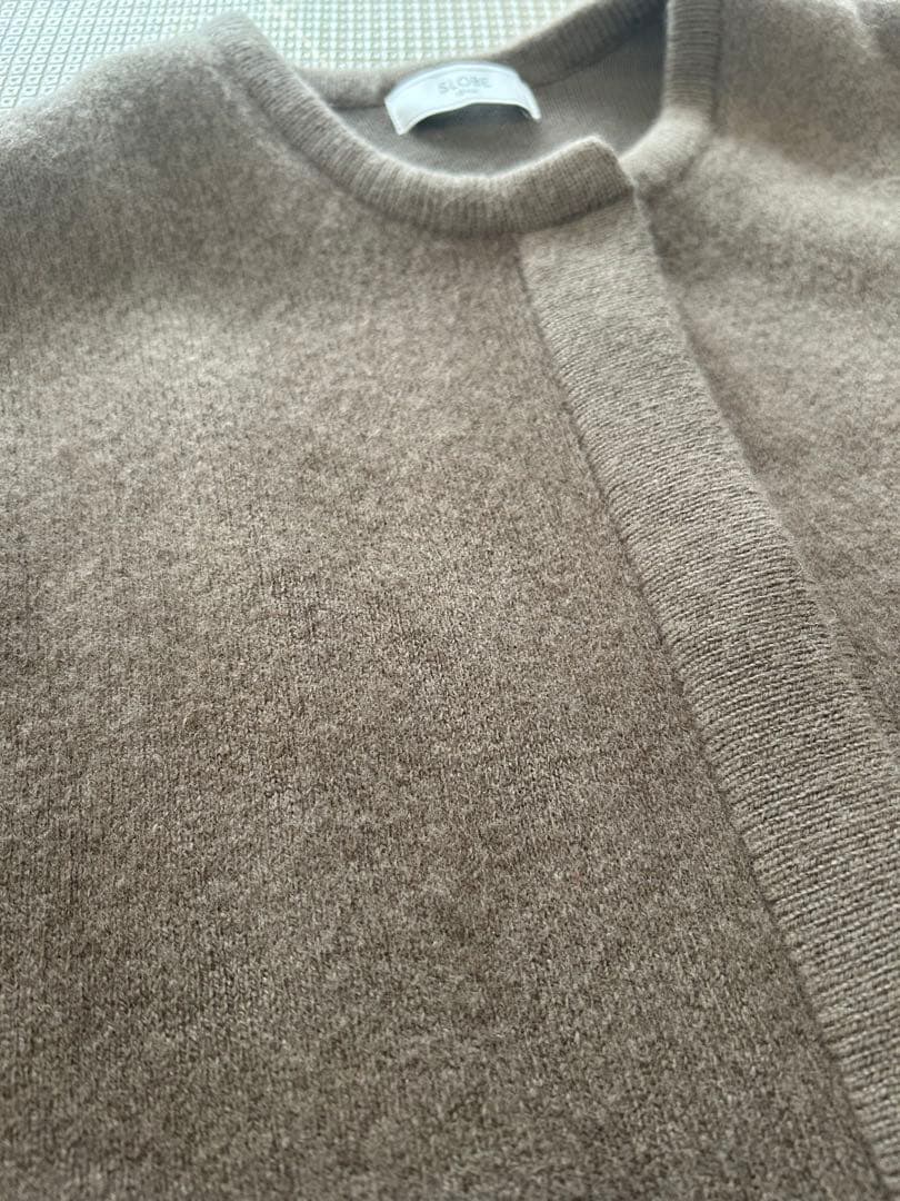 スローブイエナ　ダブルフェイスニットブルゾン