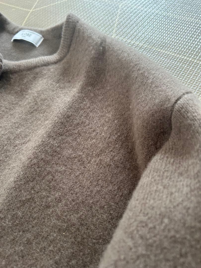 スローブイエナ　ダブルフェイスニットブルゾン