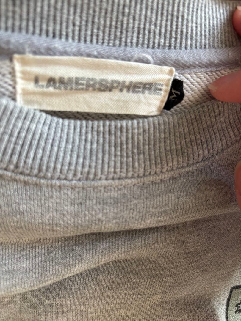 ベ*ド様 LAMERSPHERE グレー 限定トレーナー hyorimade
