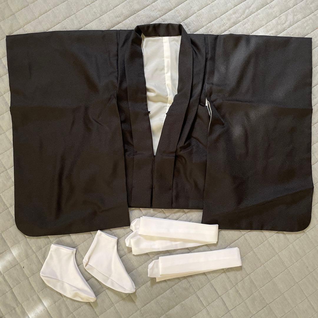 美品　七五三 袴セット　3歳　黒無地　95cm〜　日本製