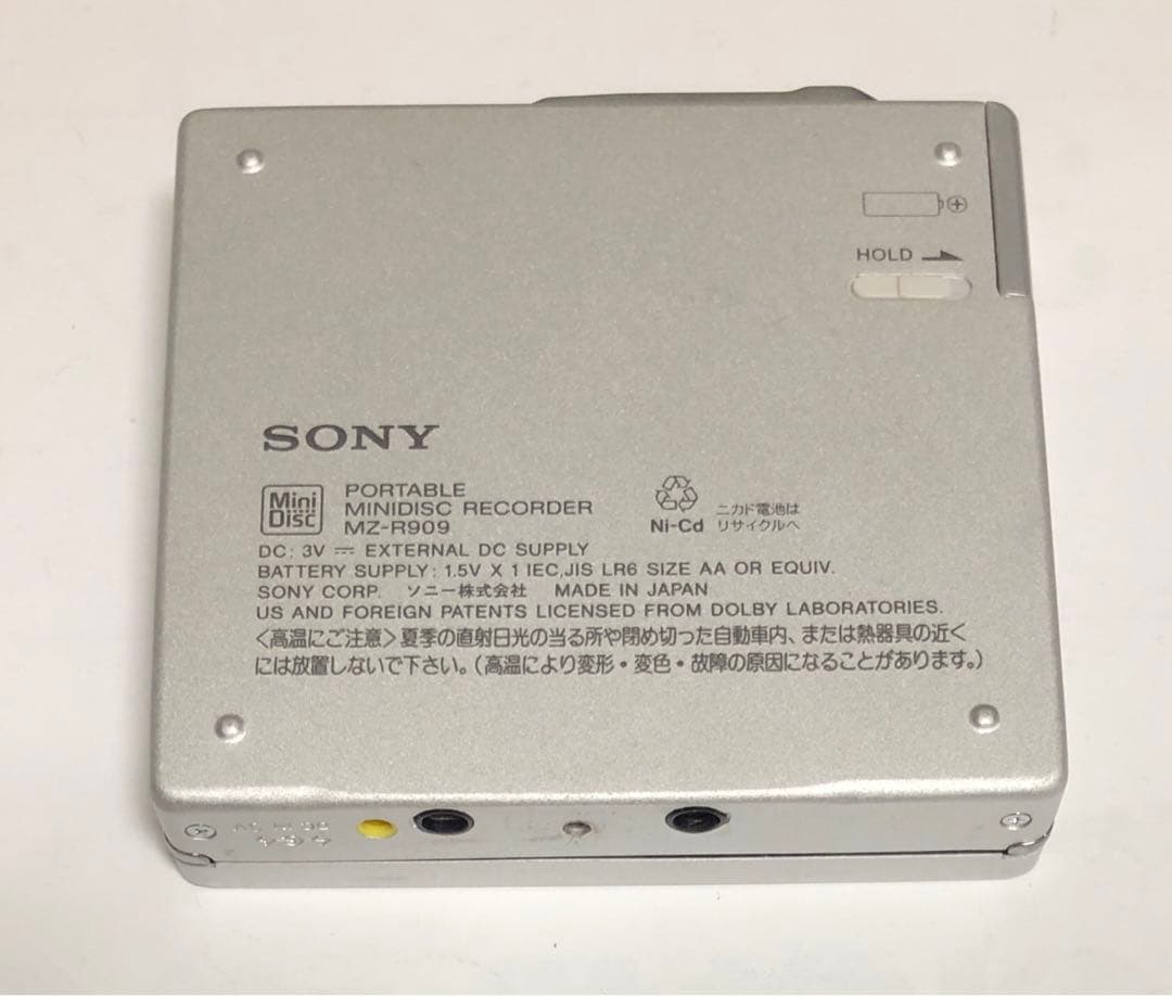 【ジャンク】SONY MDプレーヤー MZ-R909 ￼￼+ SONYマイク