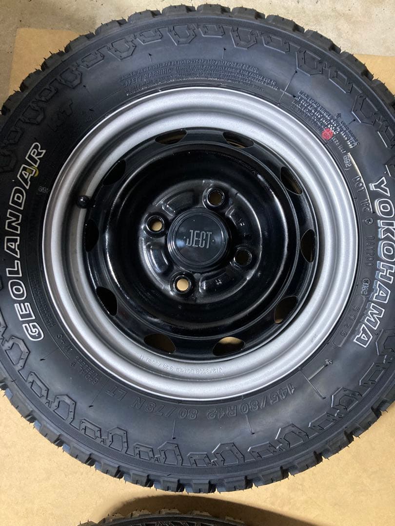 専用145/80r12 送料込み ホワイトレター ゴツゴツ デイトナ