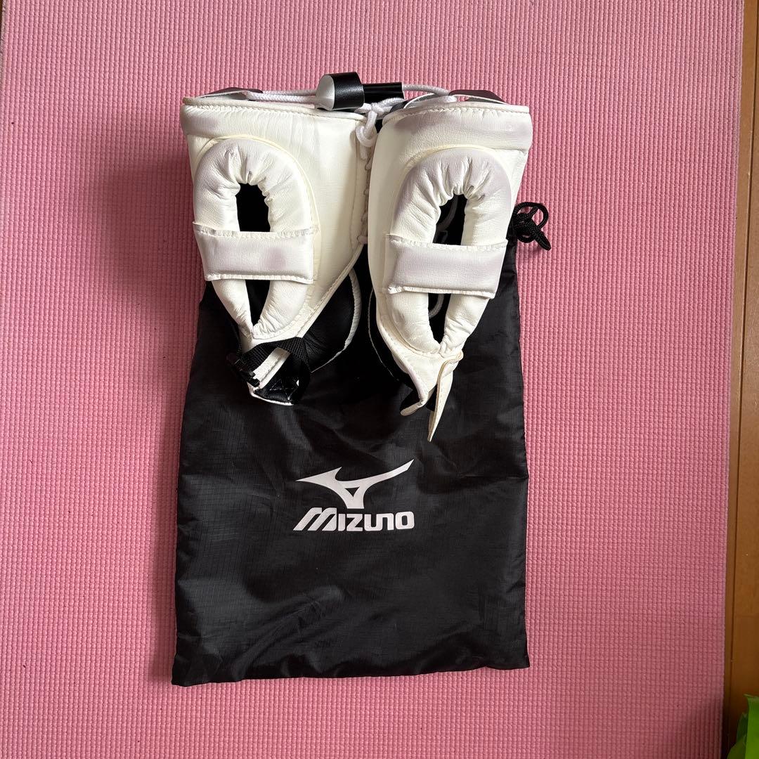 Winning ヘッドギア ホワイト Mizuno収納袋付き