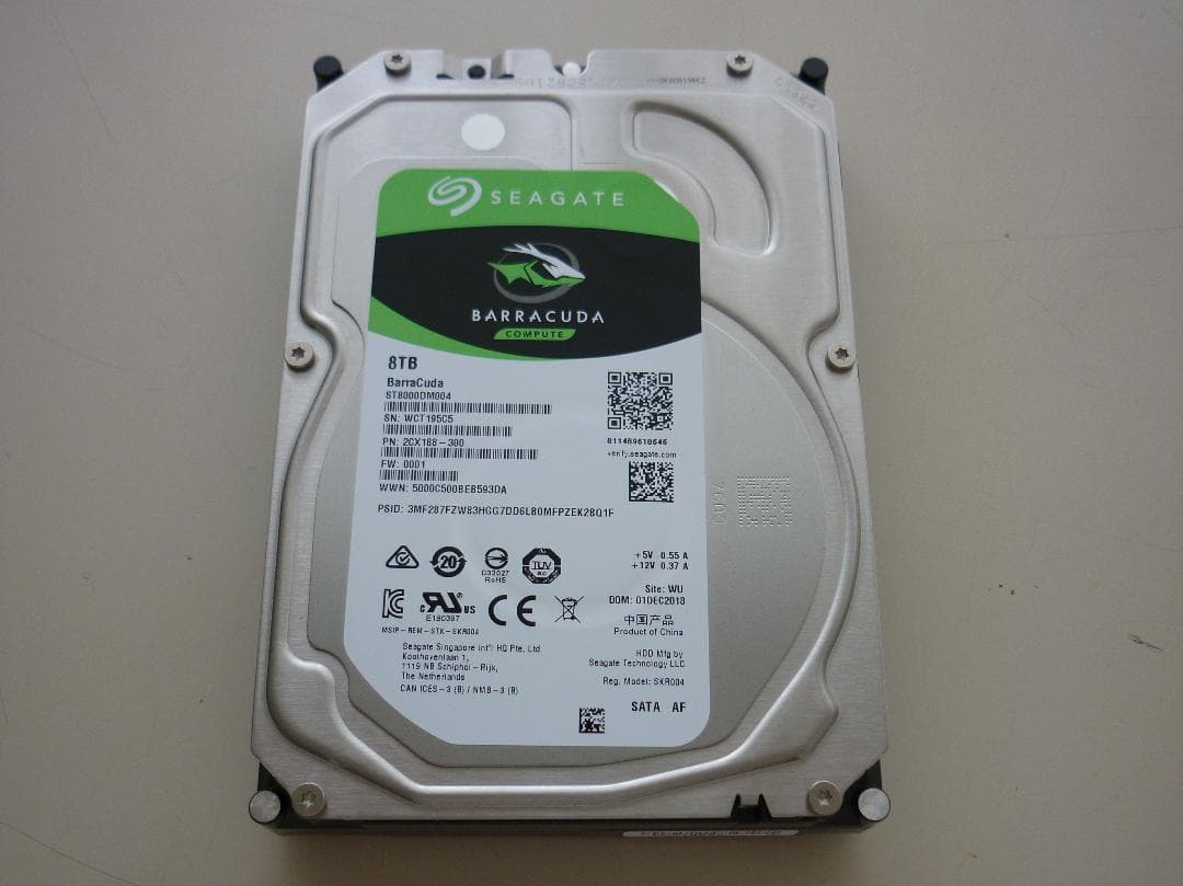 K*n様 ジャンク品 Seagate 8TB HDD ST8000DM004