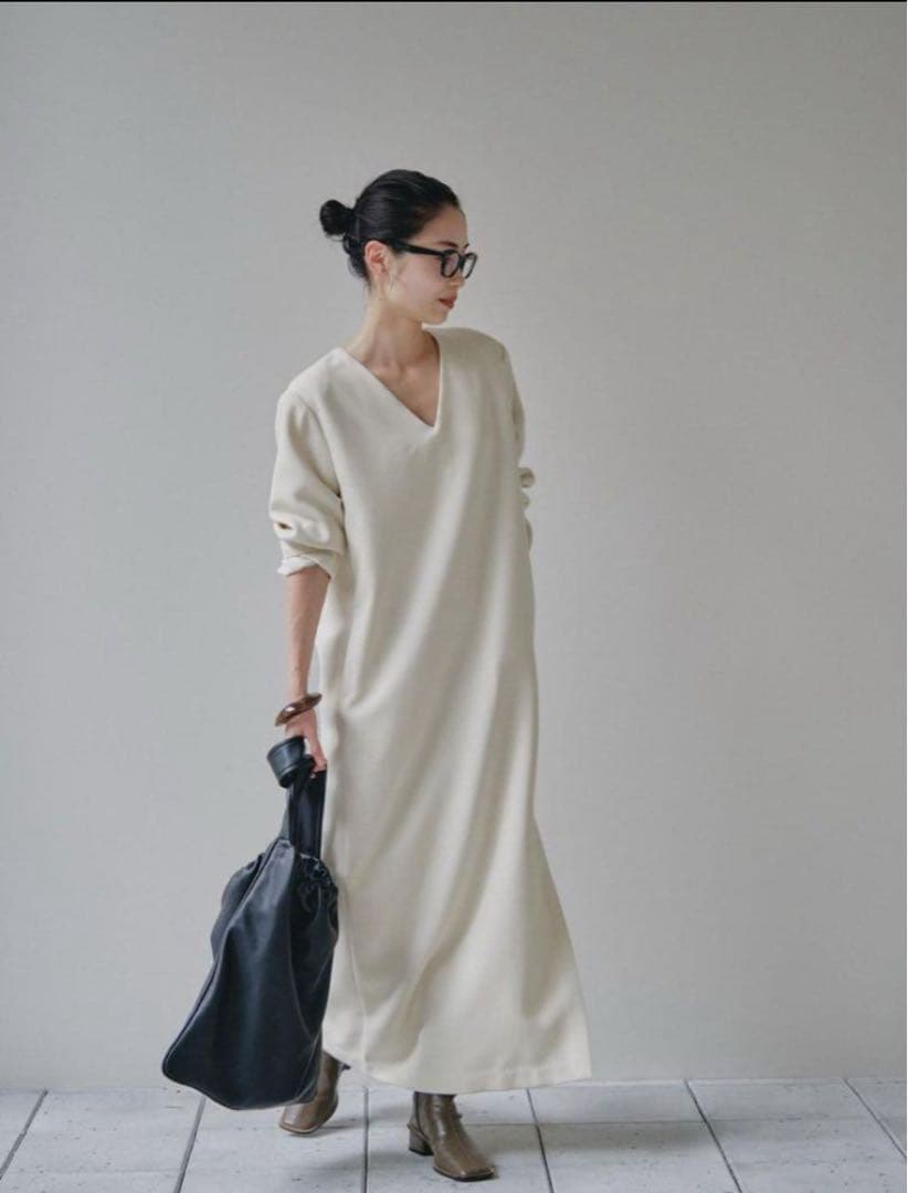 todayful Vneck Slit Dress ワンピース