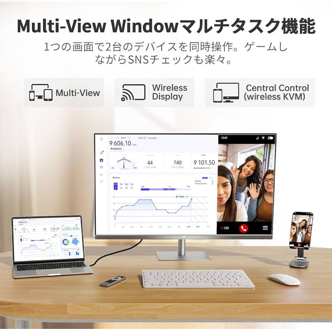 KTC A32Q8 スマートモニター 32インチ 4K Google TV搭載