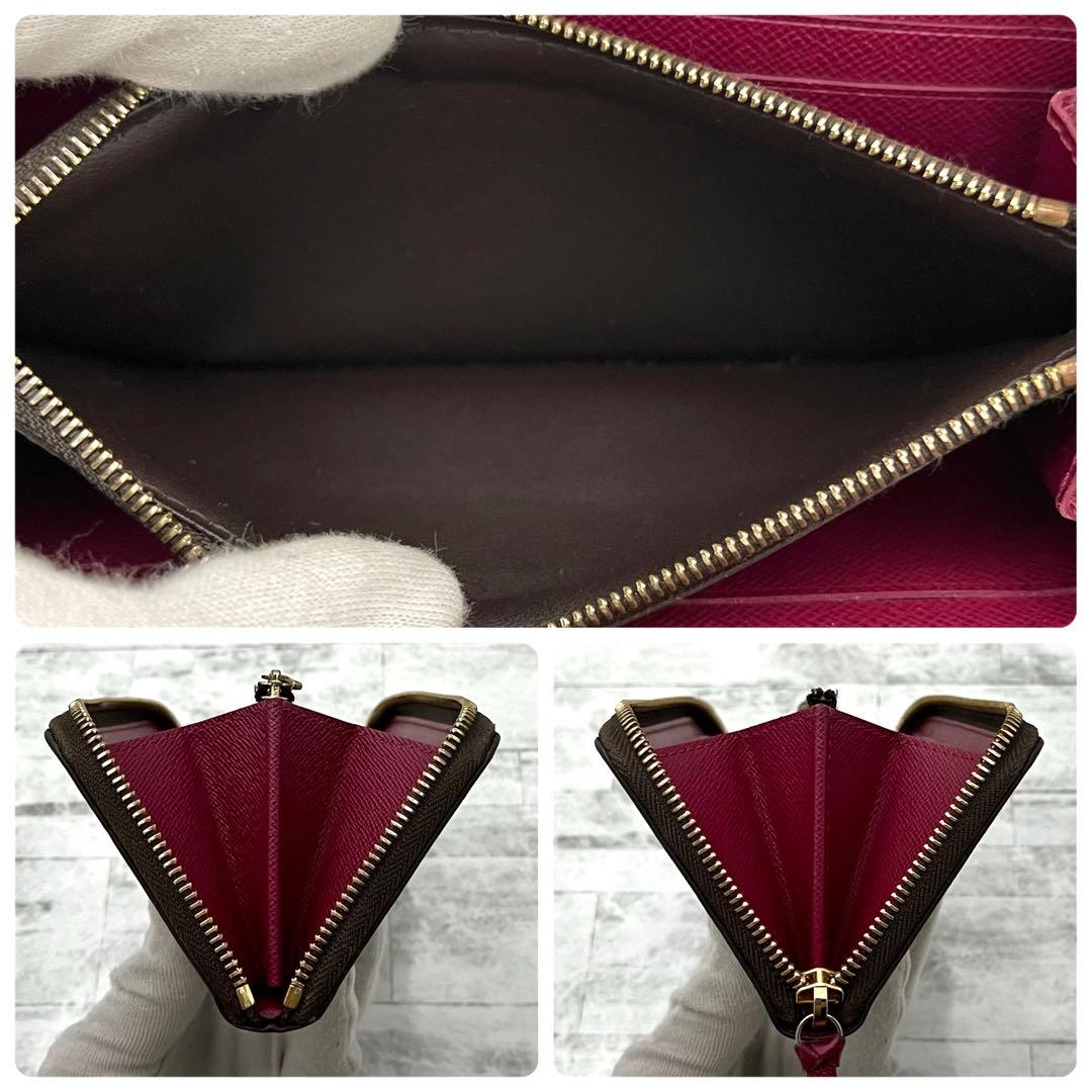 ★極美品★　ルイヴィトン　モノグラム　ポルトフォイユ　クレマンス　フューシャ